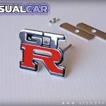Emblema metálico 'GT-R' - para Nissan