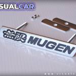 Emblema metálico 'MUGEN' tipo placa en Negro - para Honda