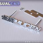 Emblema metálico 'MUGEN' con logo Negro - para Honda