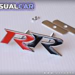 Emblema metálico Mugen 'RR' - para Honda