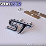 Emblema metálico 'ST' color Negro - para Ford