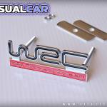 Emblema metálico 'WRC' - para Subaru