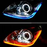 2 Tiras led Bi-Color para focos flexible - 60 cm - Azul y Ambar