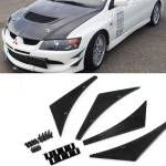 Set de Aletas / Spoilers frontales de FIBRA DE CARBONO REAL - Universal