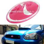 Emblema 'I' para Subaru Impreza / Forester en Rosado 10,4 x 5,1 cm