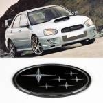 Emblema Subaru Negro - 10,4 x 5,1 cm