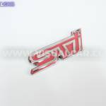 Emblema STI de Subaru para maletero - Rosado - 9,5 x 3,5 CM