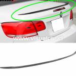 Spoiler / lip / aleron de goma para maletero delgado de 120 cm - Terminación carbono