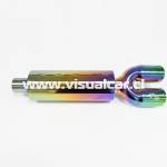 Muffle HKS color Tornasol / Neocromado - 60,5cm de largo