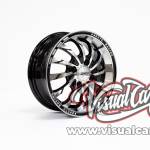 Llantas HCW - aro 13"x5.5" - 4x100 - Color Negro y plata - 13Q925A