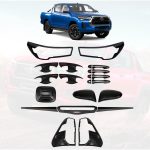 Set Biseles Negros Mate 22 Piezas Toyota Hilux Revo 2021 2022